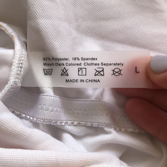 💛🤍 Yellow and white striped one piece bathing suit - Picture 3 of 3